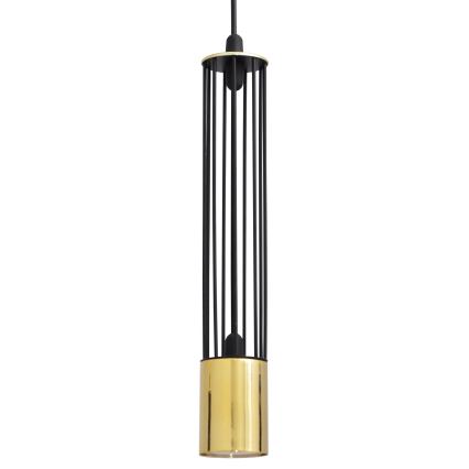 LED Висящ полилей BARS 3xGU10/4,8W/230V черен/златист