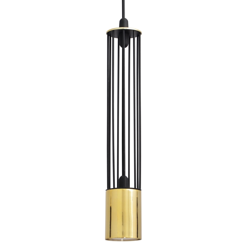 LED Висящ полилей BARS 3xGU10/4,8W/230V черен/златист