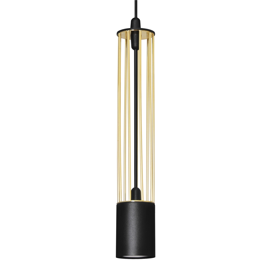 LED Висящ полилей BARS 3xGU10/4,8W/230V черен/златист