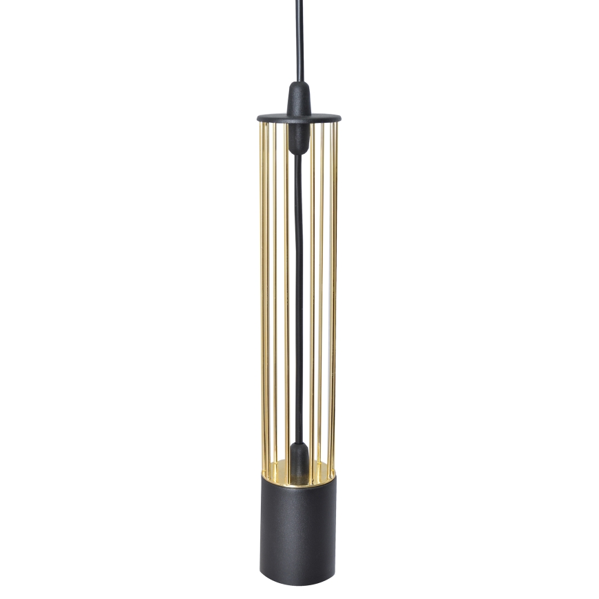 LED Висящ полилей BARS 3xGU10/4,8W/230V черен/златист
