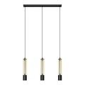 LED Висящ полилей BARS 3xGU10/4,8W/230V златист/черен