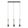 LED Висящ полилей BARS 3xGU10/4,8W/230V златист/черен