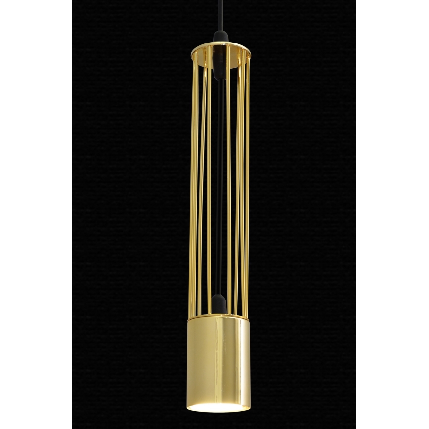 LED Висящ полилей BARS 3xGU10/4,8W/230V златист/черен