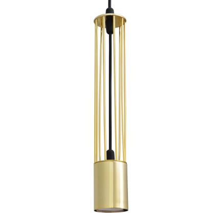 LED Висящ полилей BARS 3xGU10/4,8W/230V златист/черен
