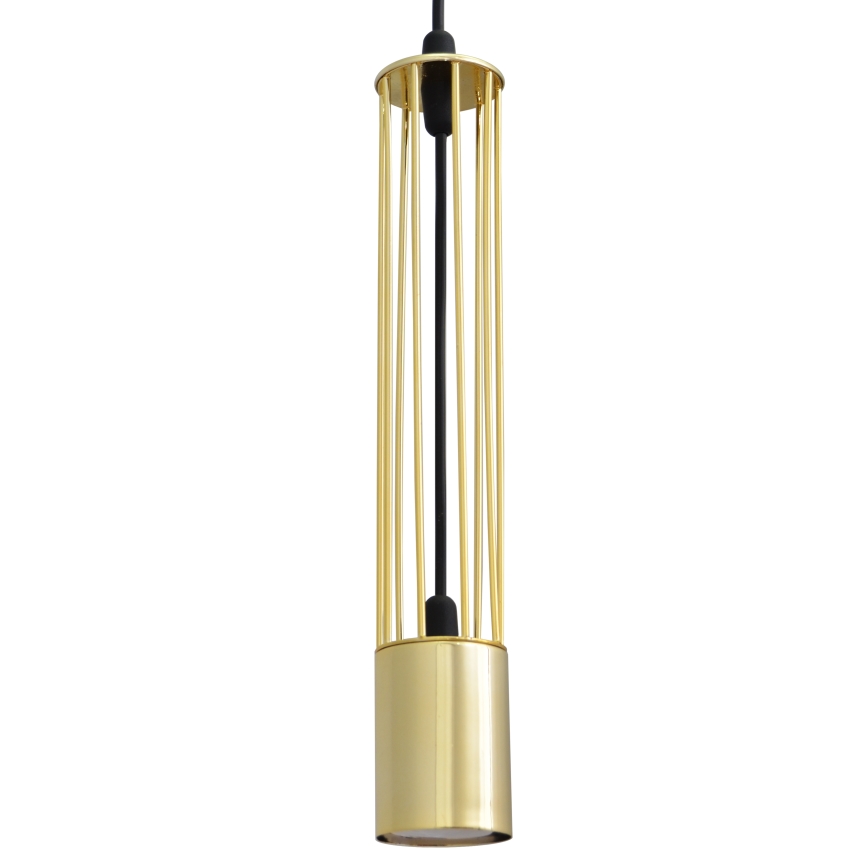 LED Висящ полилей BARS 3xGU10/4,8W/230V златист/черен