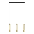 LED Висящ полилей BARS 3xGU10/4,8W/230V златист