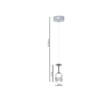 LED Висящ полилей COPPA 1xLED/5W/230V