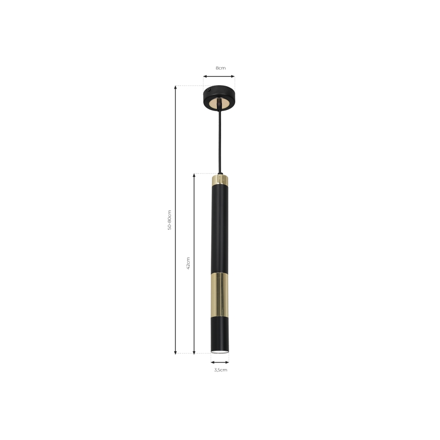 LED Висящ полилей DALLAS 1xGU10/3W/230V
