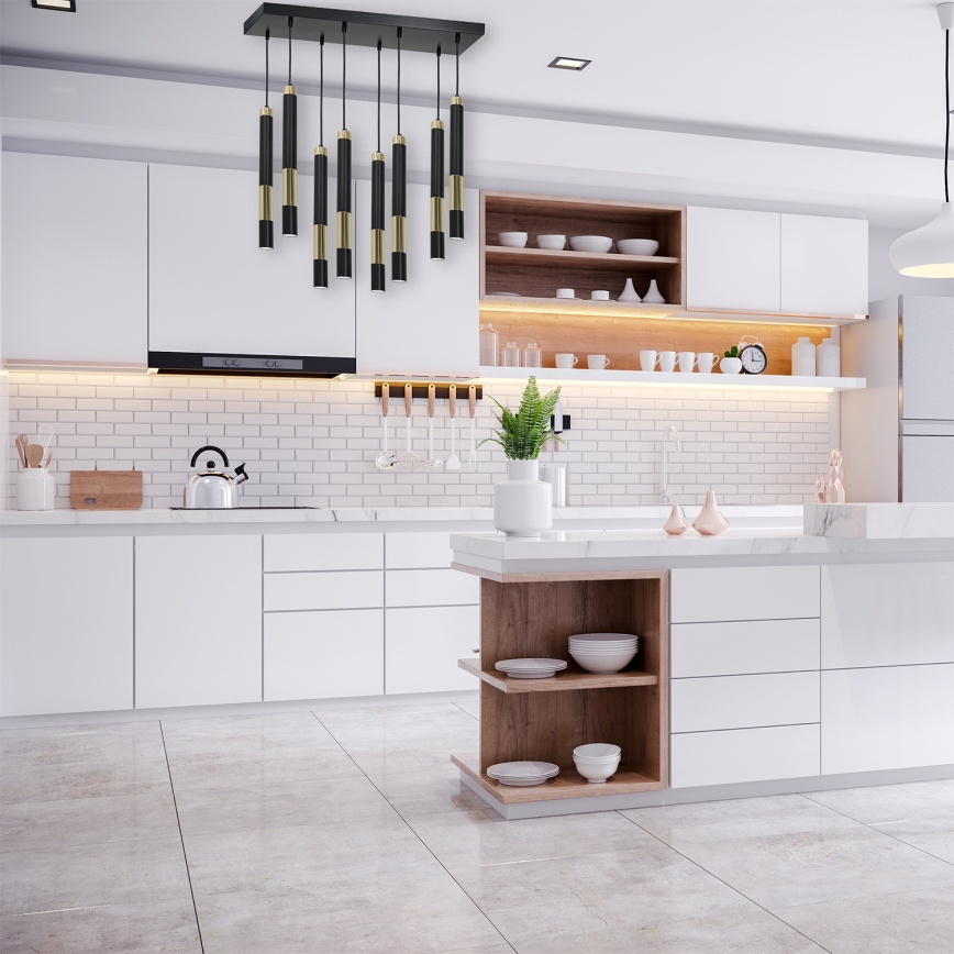 LED Висящ полилей DALLAS 8xGU10/3W/230V