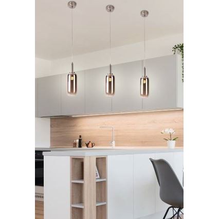 LED Висящ полилей FIUGGI LED/6W/230V сив