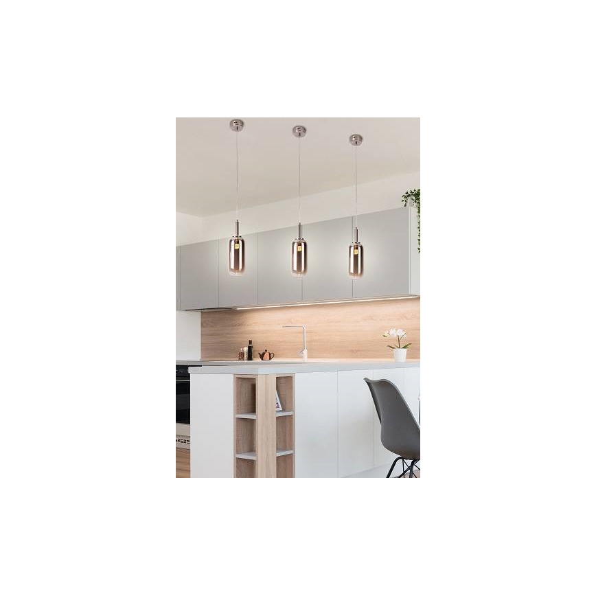 LED Висящ полилей FIUGGI LED/6W/230V сив