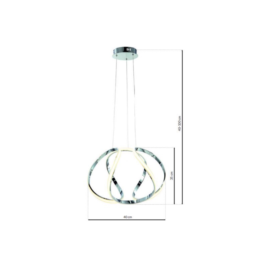 LED Висящ полилей GLOBE 1xLED/50W/230V