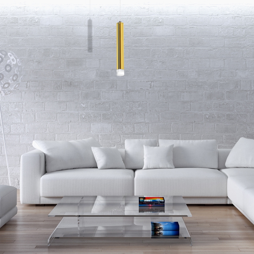 LED Висящ полилей GOLDIE 1xLED/5W/230V златист