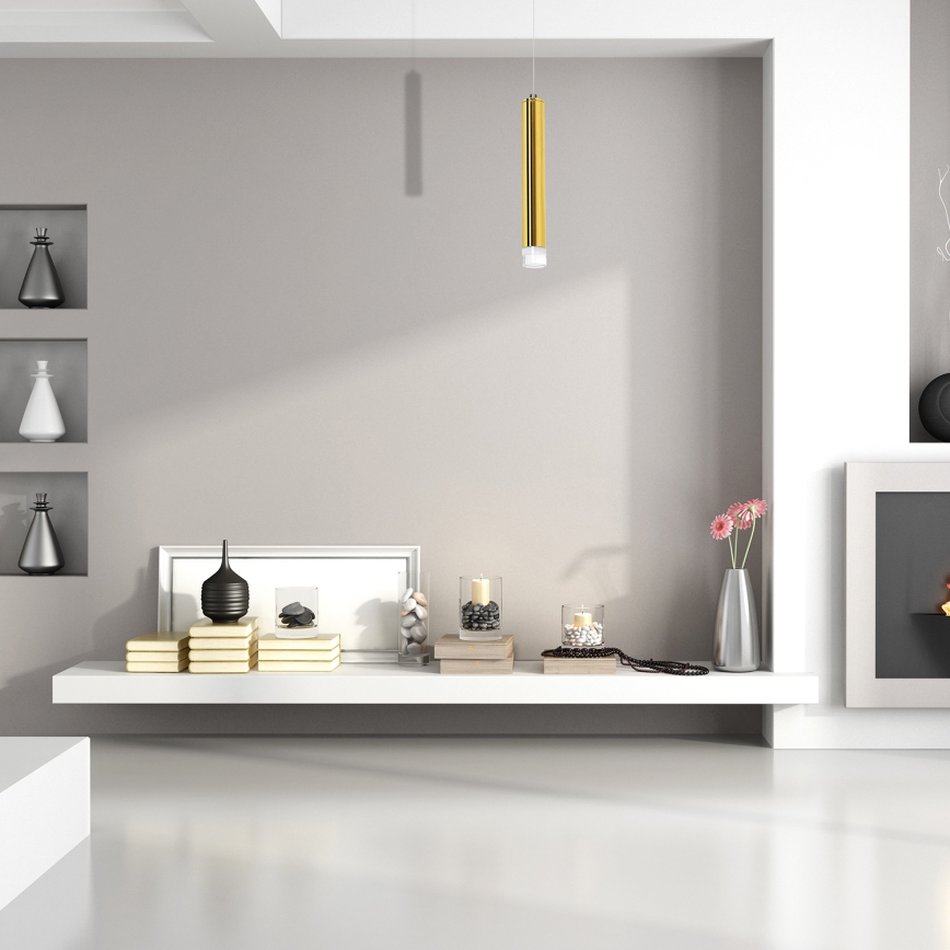 LED Висящ полилей GOLDIE 1xLED/5W/230V златист