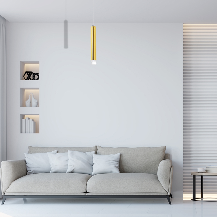 LED Висящ полилей GOLDIE 1xLED/5W/230V златист