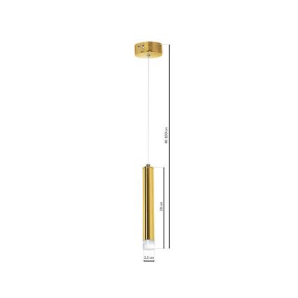 LED Висящ полилей GOLDIE 1xLED/5W/230V златист