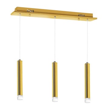 LED Висящ полилей GOLDIE 3xLED/15W/230V златист