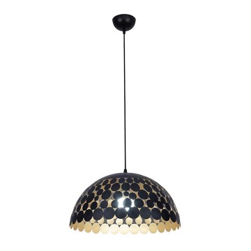 LED висящ полилей LISA BLACK 1xE27/60W/230V