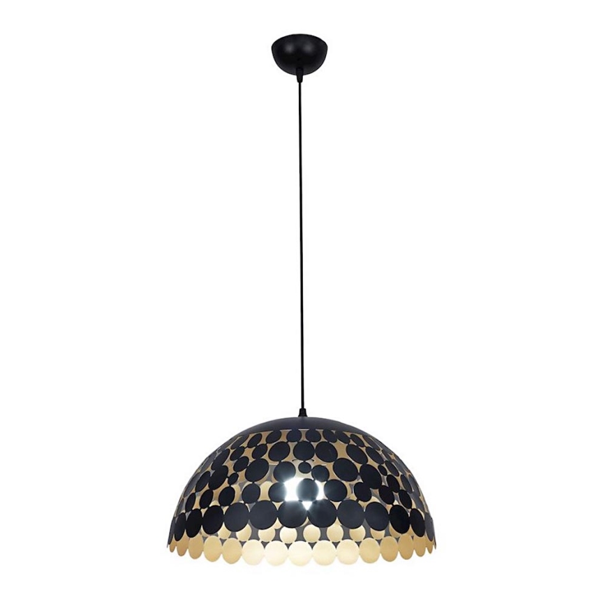 LED висящ полилей LISA BLACK 1xE27/60W/230V