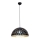 LED висящ полилей LISA BLACK 1xE27/60W/230V