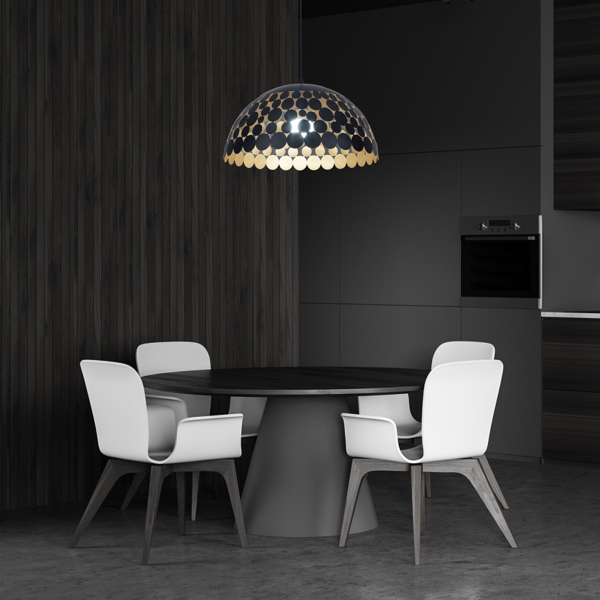 LED висящ полилей LISA BLACK 1xE27/60W/230V