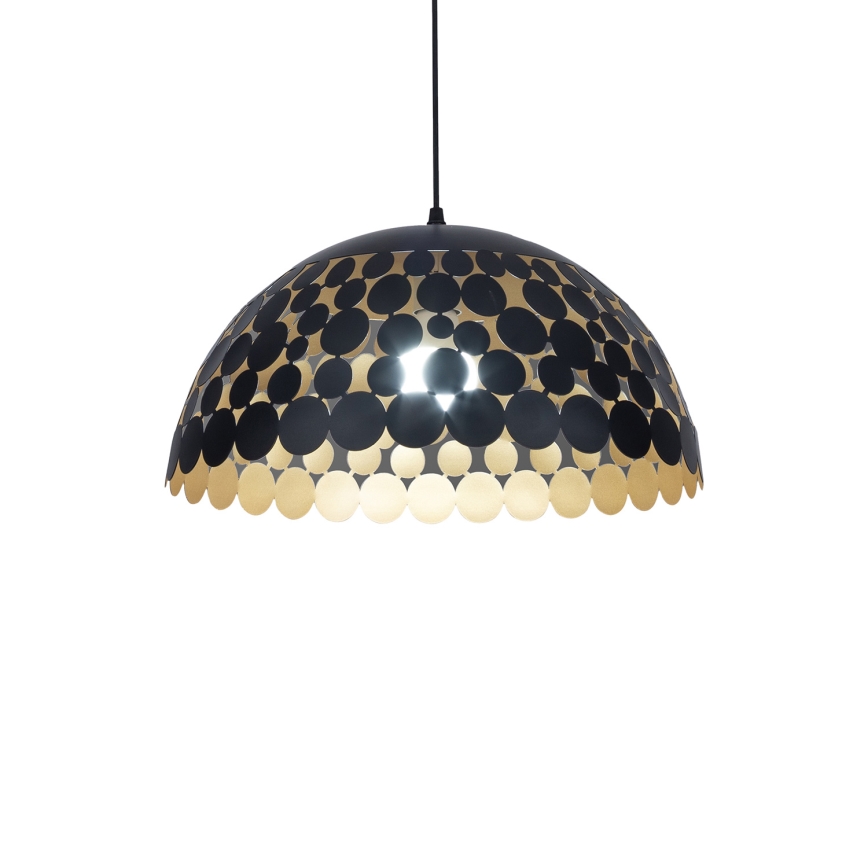 LED висящ полилей LISA BLACK 1xE27/60W/230V