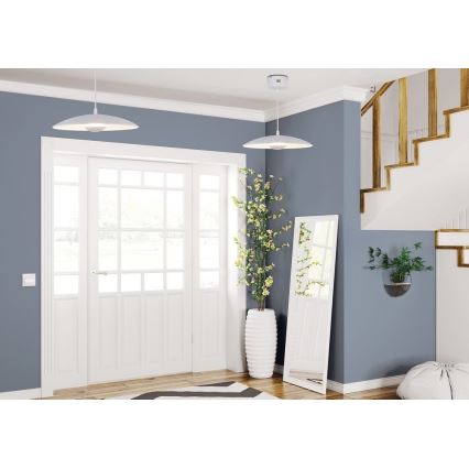 LED Висящ полилей LUND LED/10W/230V бял