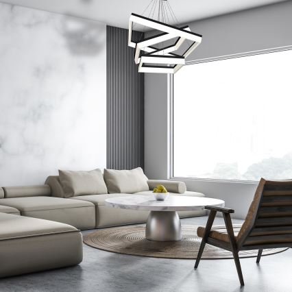 LED Висящ полилей NERO 3xLED/140W/230V