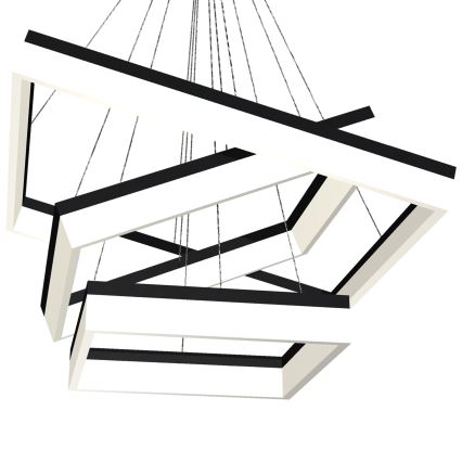 LED Висящ полилей NERO 3xLED/140W/230V