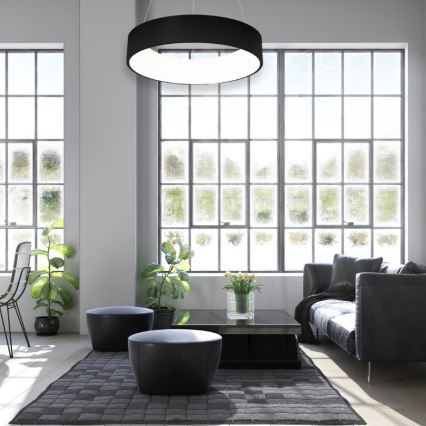 LED Висящ полилей OHIO BLACK LED/24W/230V