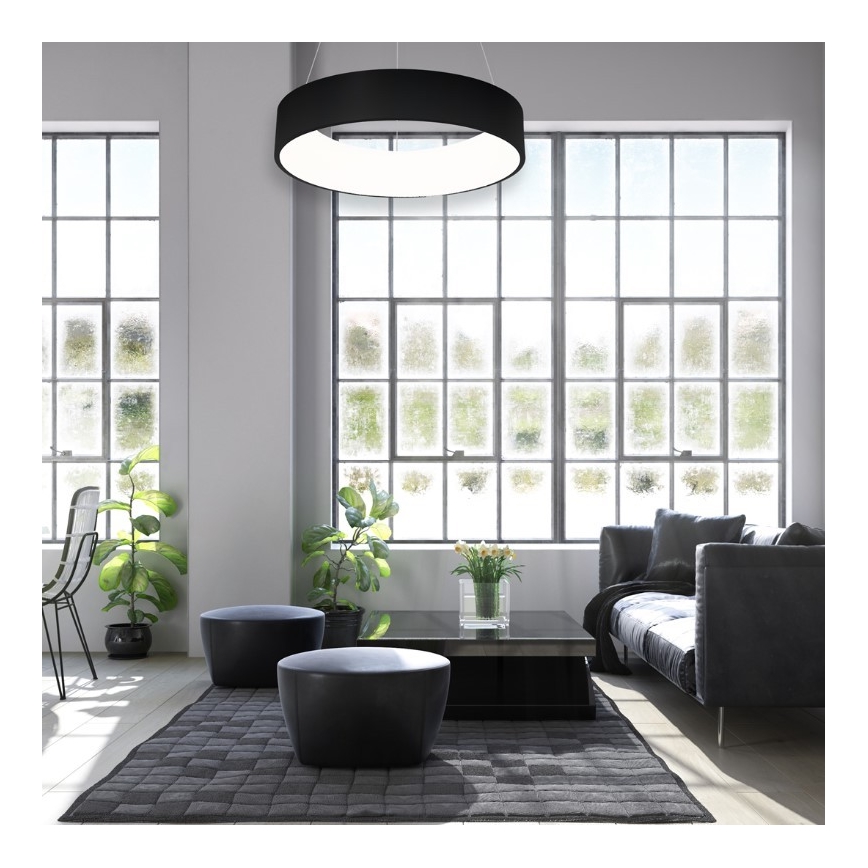 LED Висящ полилей OHIO BLACK LED/24W/230V