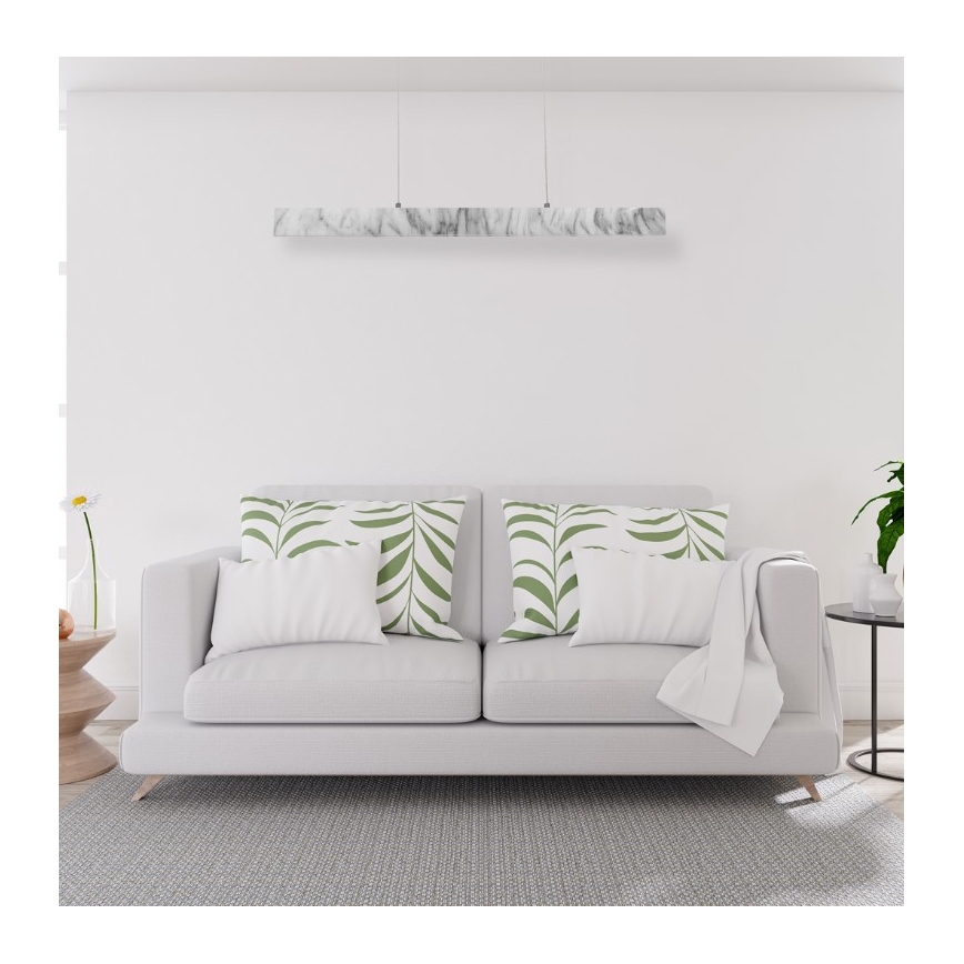 LED Висящ полилей PIERCE LED/18W/230V бял/сив