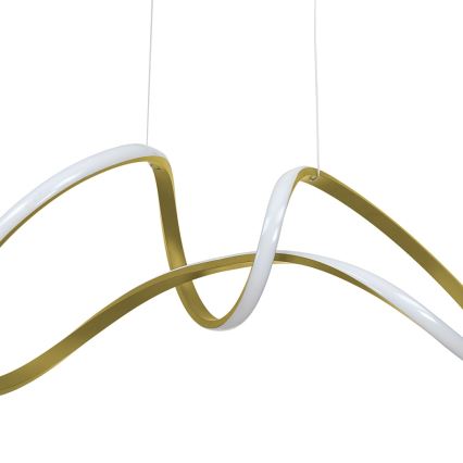 LED Висящ полилей TESORO LED/48W/230V златист