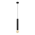 LED Висящ полилей TUBA 1xGU10/20W/230V черен