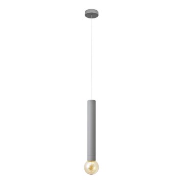 LED Висящ полилей TUBA 1xGU10/20W/230V сив