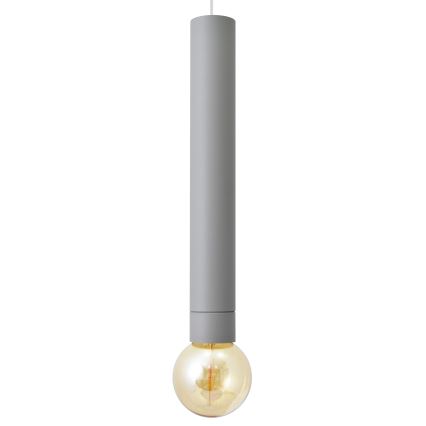 LED Висящ полилей TUBA 1xGU10/20W/230V сив