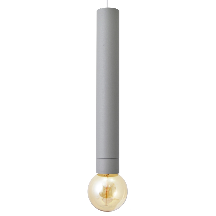 LED Висящ полилей TUBA 1xGU10/20W/230V сив