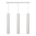 LED Висящ полилей TUBA 3xGU10/4,8W/230V бял