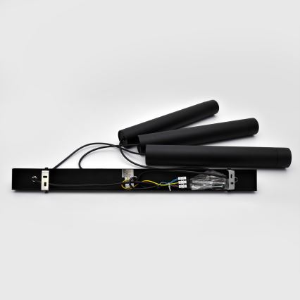 LED Висящ полилей TUBA 3xGU10/4,8W/230V черен