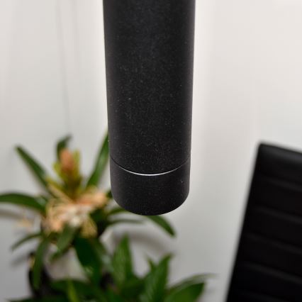 LED Висящ полилей TUBA 3xGU10/4,8W/230V черен