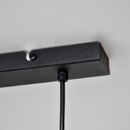 LED Висящ полилей TUBA 3xGU10/4,8W/230V черен