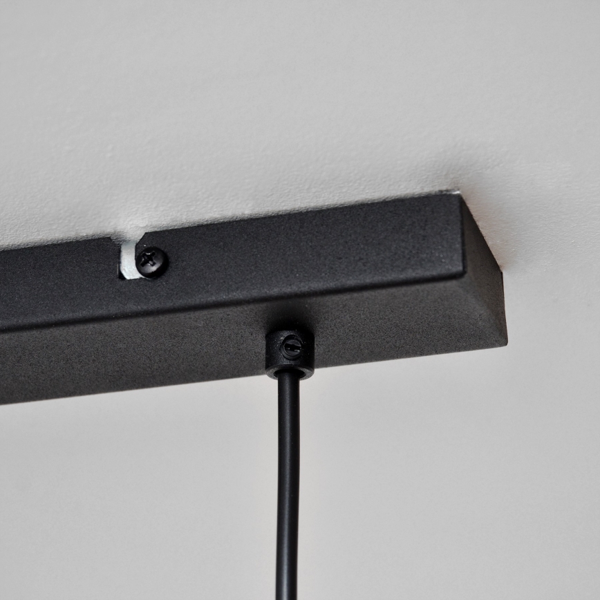 LED Висящ полилей TUBA 3xGU10/4,8W/230V черен