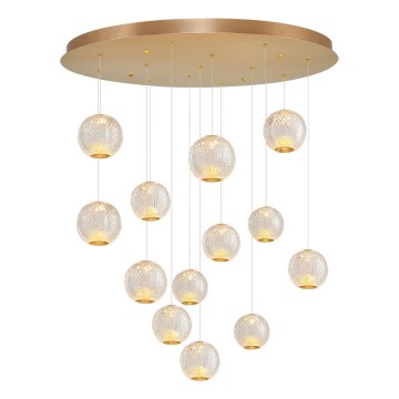 LED Висяща лампа CREMONA 13xLED/5W/230V 3000K злато