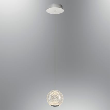 LED Висяща лампа CREMONA 1xLED/5W/230V 3000K матов хром