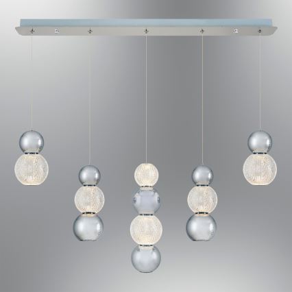LED Висяща лампа CREMONA LED/27W/230V 3000K мат хром