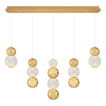 LED Висяща лампа CREMONA LED/27W/230V 3000K златна