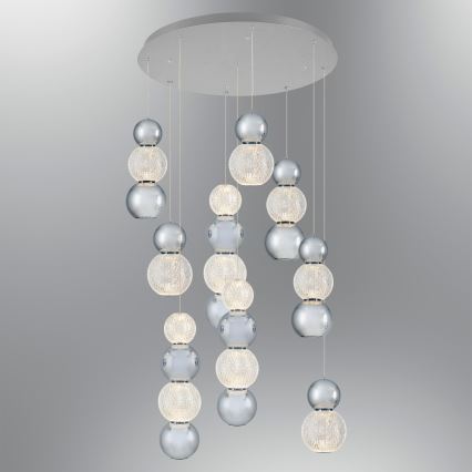 LED Висяща лампа CREMONA LED/51W/230V 3000K матов хром