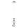 LED Висяща лампа CREMONA LED/5W/230V 3000K матов хром