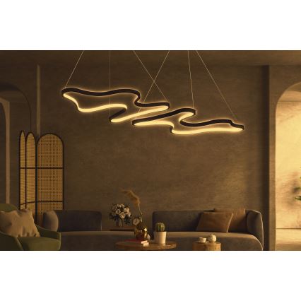 LED Висяща Лампа DUPLE ARTISAN LED/80W/230V 4000K черна