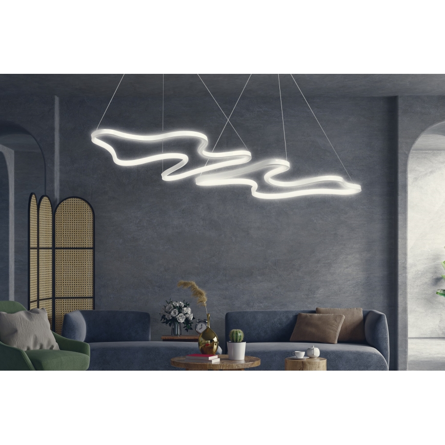 LED Висяща лампа DUPLE ARTISAN LED/80W/230V 6500K бяла